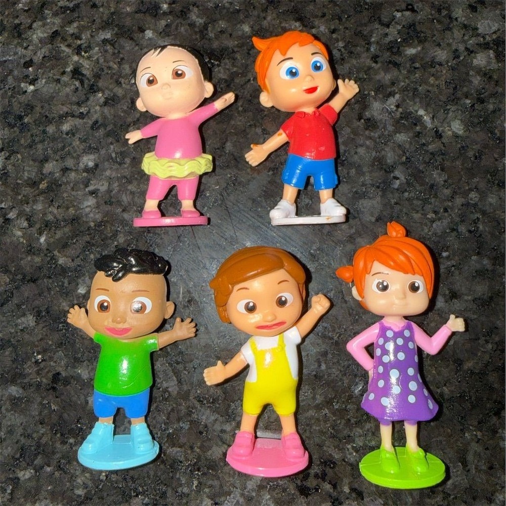 CoComelon Friends & Family 5-Piece Action Figure Set for Kids 3+